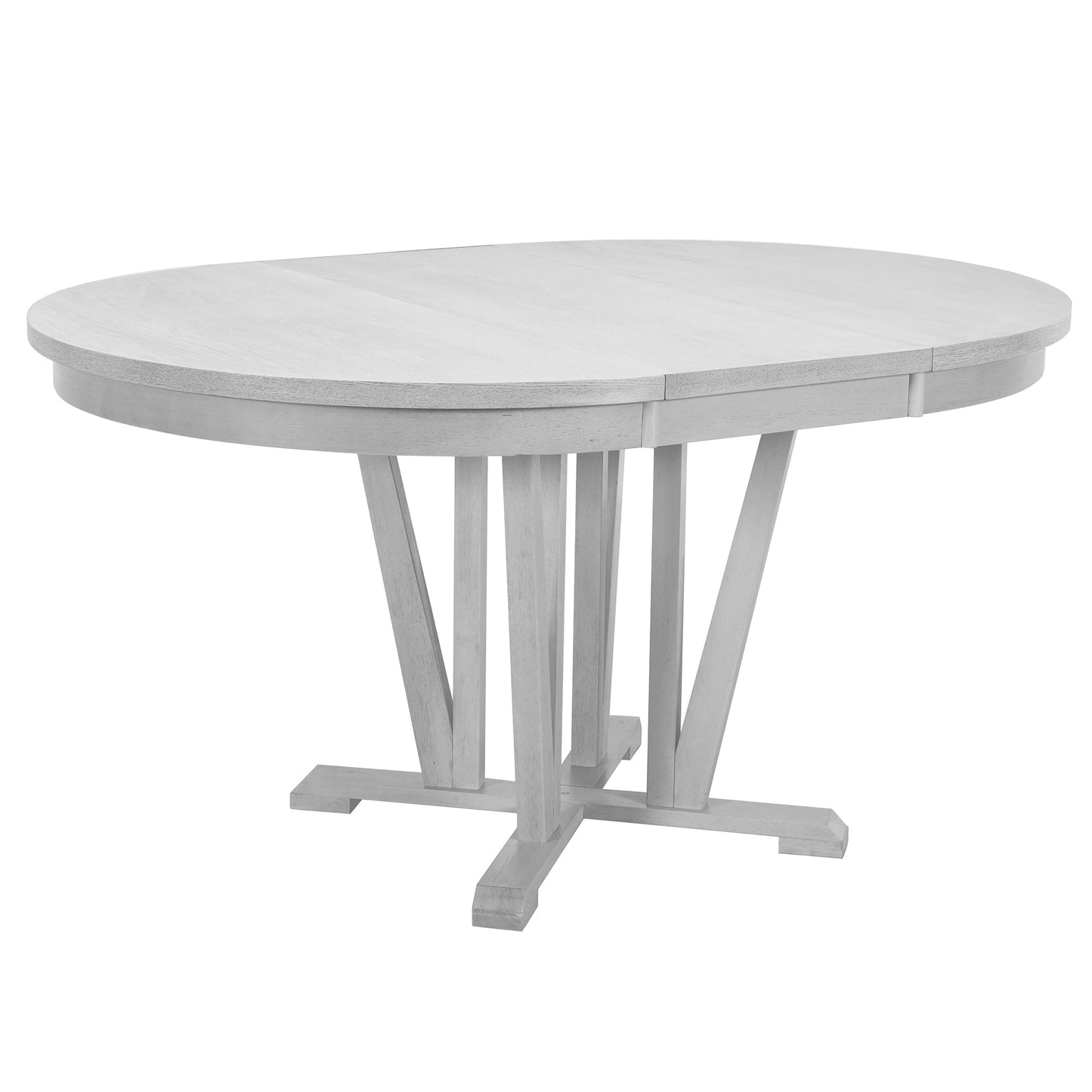 Rustic 5-Piece Extendable Dining Table Set