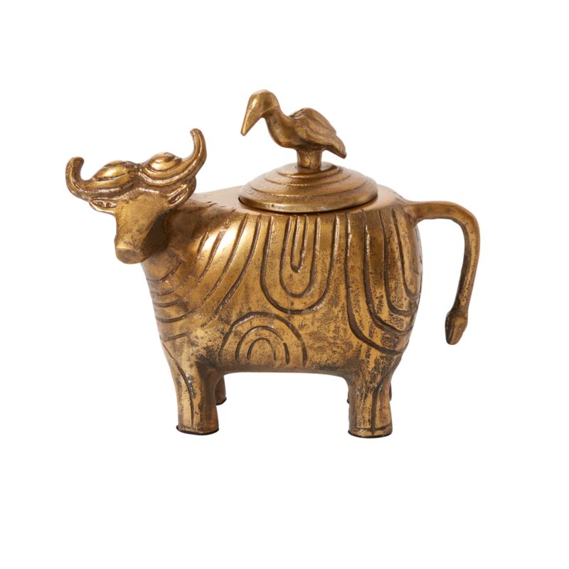 Water Buffalo Metal Sculpture