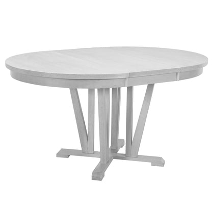 Rustic 5-Piece Extendable Dining Table Set